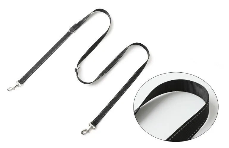 Hundeleine, reflektierende Doppelleinen für Hunde, zum Gehen, Nylon, Hundeleine, Walker, multifunktionale Hundeleinen für Trainingszubehör