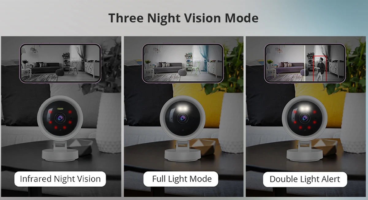 1080P WiFi Kamera IP Überwachungskamera Sicherheit Baby Monitor 2MP CCTV Audio Video Farbe Nachtsicht AI Erkennen iCSee Mini Cam