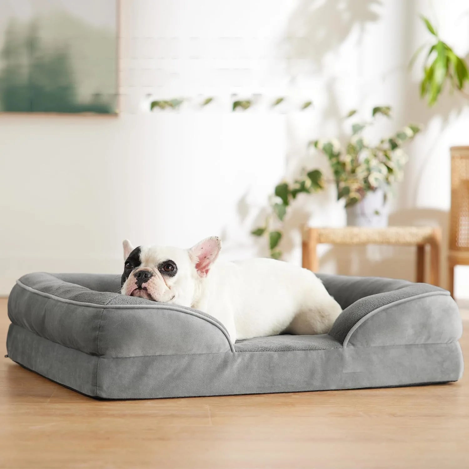 Hersteller Großhandel waschbares Hundebett Custom OEM Memory Foam Orthopädisches menschliches Hundebett Xxl