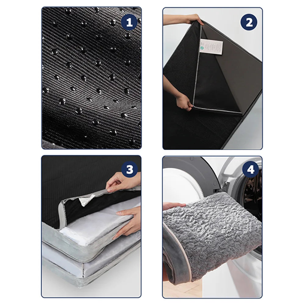 Hersteller Großhandel waschbares Hundebett Custom OEM Memory Foam Orthopädisches menschliches Hundebett Xxl