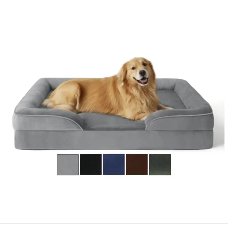 Hersteller Großhandel waschbares Hundebett Custom OEM Memory Foam Orthopädisches menschliches Hundebett Xxl