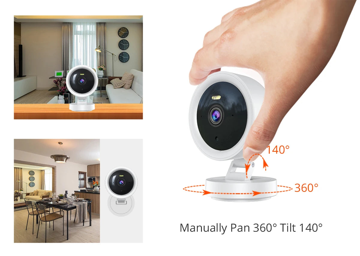 1080P WiFi Kamera IP Überwachungskamera Sicherheit Baby Monitor 2MP CCTV Audio Video Farbe Nachtsicht AI Erkennen iCSee Mini Cam