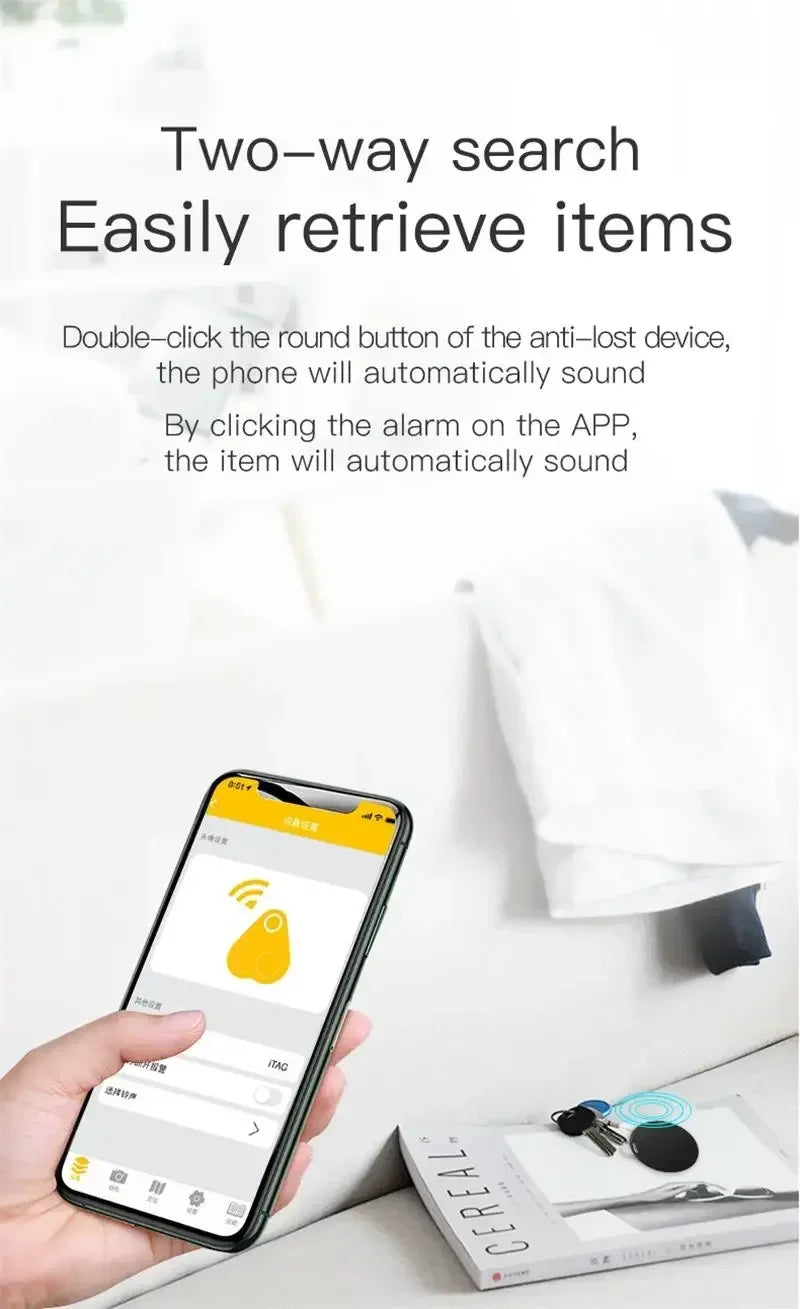 GPS Tracker 5,0 Mini Smart Bluetooth Tracking Device Haustiere Kinder Fahrzeug Echtzeit Locator Für IOS Android Anti-Verloren detektor