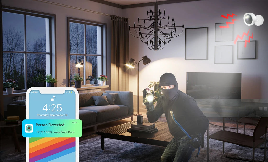 1080P WiFi Kamera IP Überwachungskamera Sicherheit Baby Monitor 2MP CCTV Audio Video Farbe Nachtsicht AI Erkennen iCSee Mini Cam