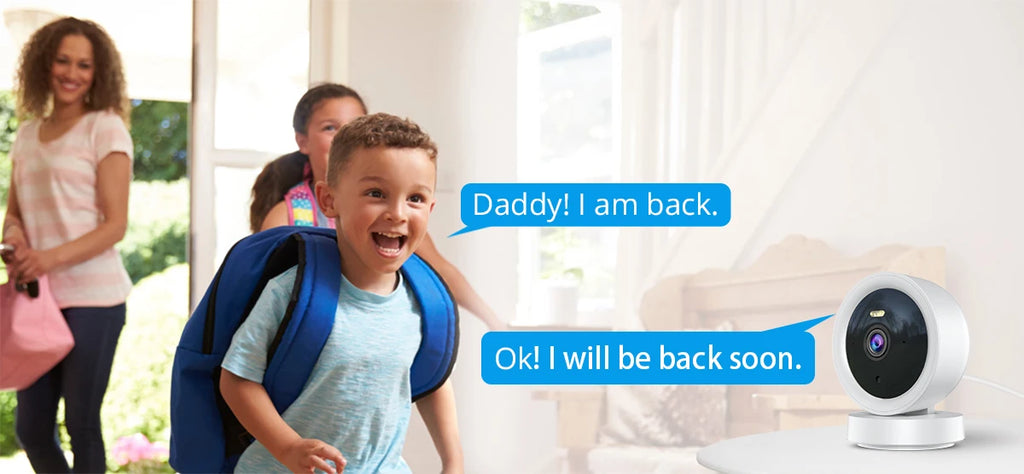 1080P WiFi Kamera IP Überwachungskamera Sicherheit Baby Monitor 2MP CCTV Audio Video Farbe Nachtsicht AI Erkennen iCSee Mini Cam