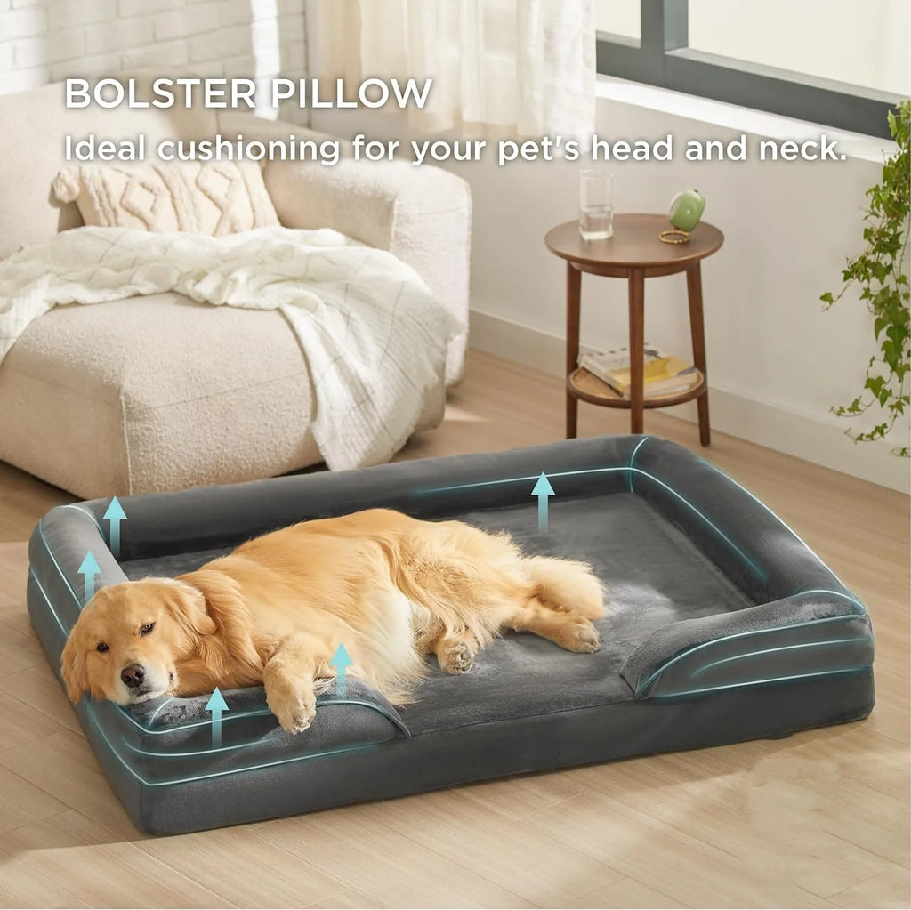 Hersteller Großhandel waschbares Hundebett Custom OEM Memory Foam Orthopädisches menschliches Hundebett Xxl