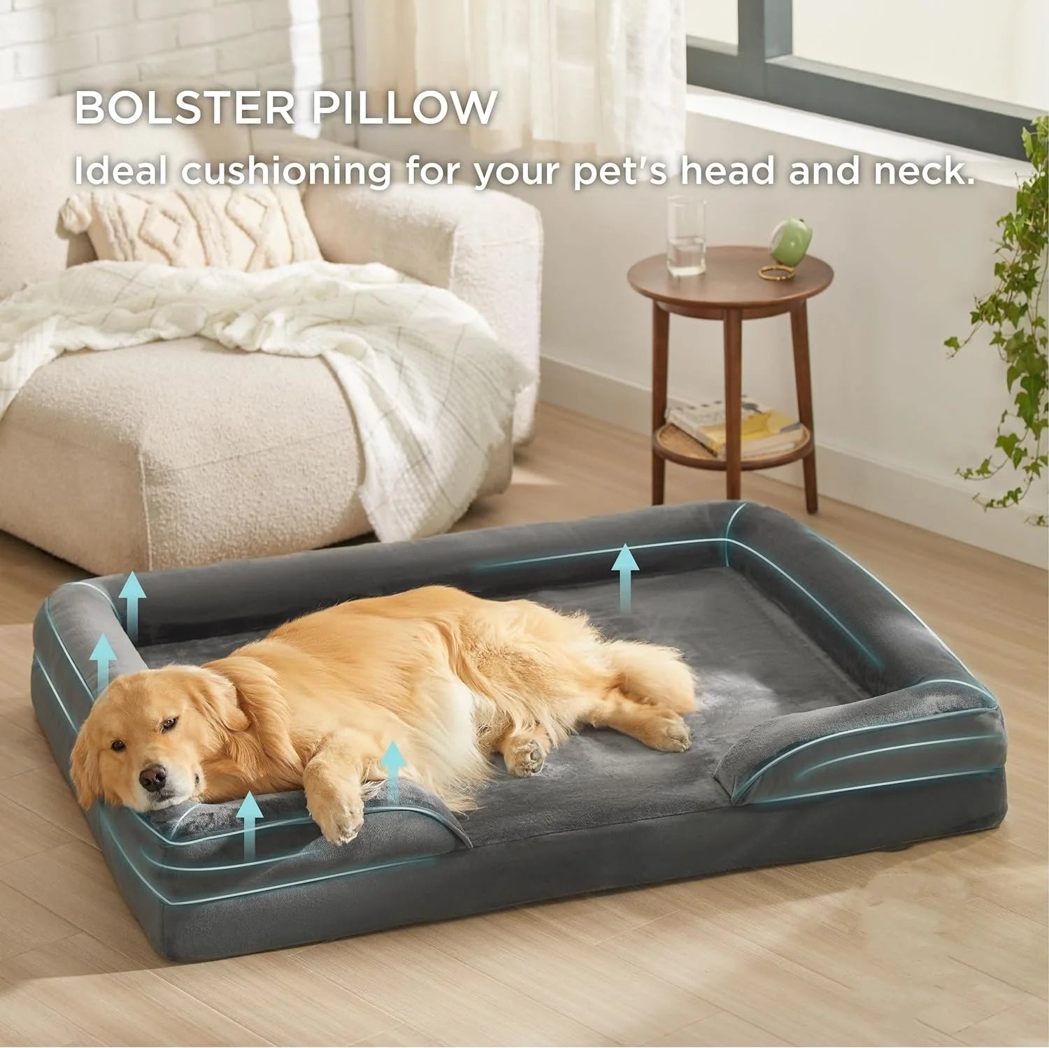 Hersteller Großhandel waschbares Hundebett Custom OEM Memory Foam Orthopädisches menschliches Hundebett Xxl